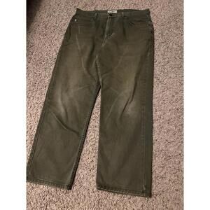 Vintage L.L. Bean Faded Green Denim Jeans Classic Fit Men’s Size 36x29